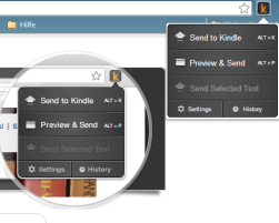 Send to Kindle für Chrome und Firefox