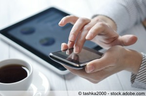 Smartphone und Tablet