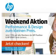 15% Rabatt auf alle HP Pavilion und HP ENVY Monitore