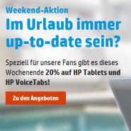 20% auf HP Tablets und HP VoiceTabs!