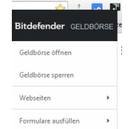 Bitdefender Geldbörse