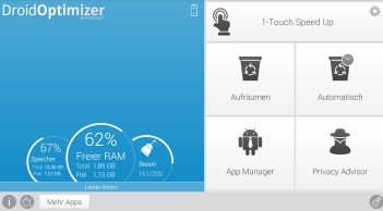  Droid Optimizer: kostenloses Tuning Tool für Android 