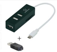 Renkforce 3 Port USB 2.0 OTG-Hub mit SD-Kartenleser