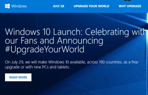 Windows 10 Launchseite