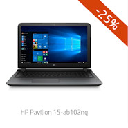 HP Pavilion 15-ab102ng mit 25% Rabatt bei den HP Neujahrsangrboten