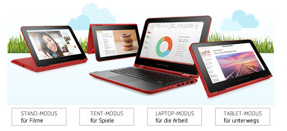 HP Pavilion x360 11-k101ng Convertible-PC