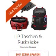 HP Adventskalender 2016: 20% Rabatt HP Taschen & Rucksäcke (01.12)