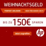 HP Weihnachtsgeld: Bis zu 150 Euro Rabatt Gutschein, freie Auswahl