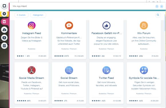 Wix Business Apps mit vielen Funktionen für die eigene Homepage