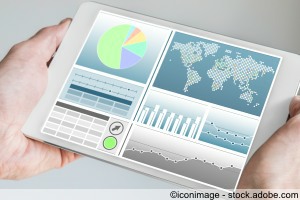 Business & Charts auf dem Tablet