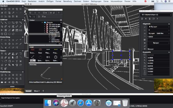 Anpassungsfähig: Die neuen Bearbeitungsfunktionen in CorelCAD gestatten die intuitive Anpassung von 3D-Modellen.