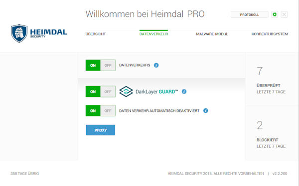 Heimsal Sevurity - Datenverkehr