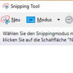 Windows Snipping Tool zum Aufnehmen von Screenshots