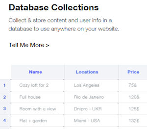 Wix Code Database Collections