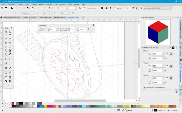 Corel Designer 2018, enthalten in CorelDraw Technical Suite 2018