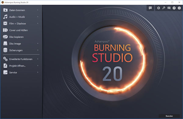 Ashampoo Burning Studio 20 Cover Studio