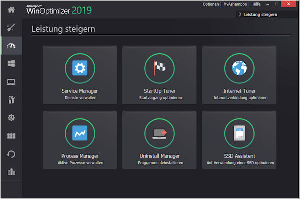 Ashampoo WinOptimizer 2019 - kostenloses Systemtool zur Windows System Optimierung