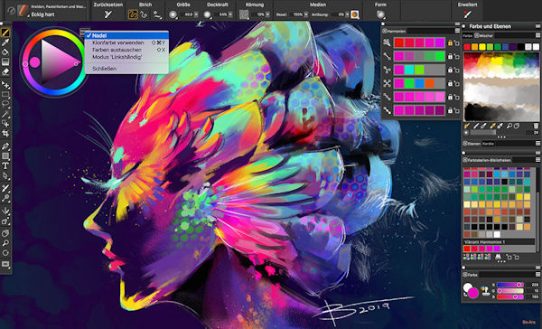 Corel Painter 2020 Farbauswahl