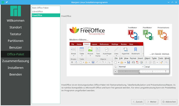 SoftMaker FreeOffice 2018 unter Linux Manjaro installieren