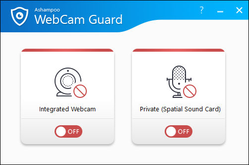 Ashampoo® WebCam Guard - Zugriff auf die Webcam und das Mikrofon absichern