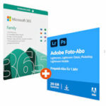 Microsoft 365 Family (15 Monate) & Adobe Foto-Abo