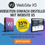 WebSite X5 2026 Angebot und Gutschein