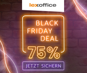 lexoffice Black Friday Angebot mit bis zu 75% Rabatt