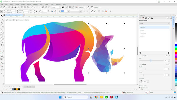 CorelDRAW 2024 - nicht-destruktive Bitmap-Effekte