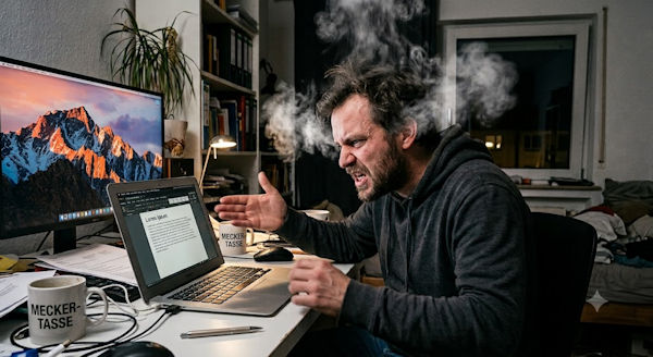 User Anwender Meckert über Windows und Internet