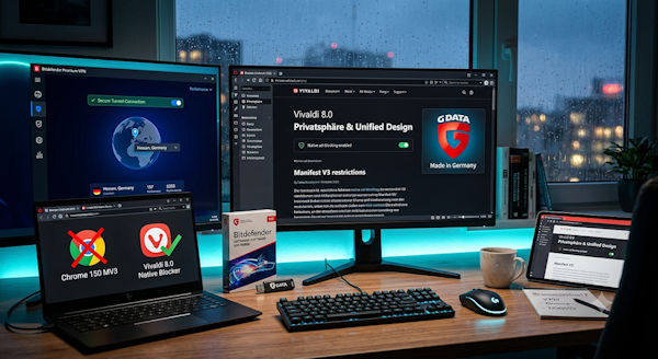 Vivaldi Bitdefender G Data Browser