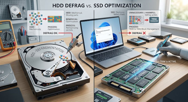 hdd ssd optimieren defragmentieren