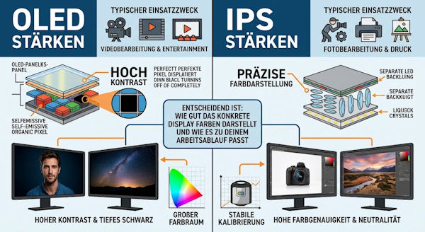 oled vs ips staerken