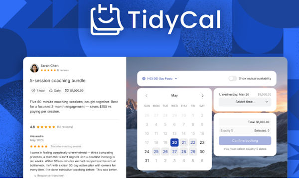 TidyCal - Online Termine Buchen